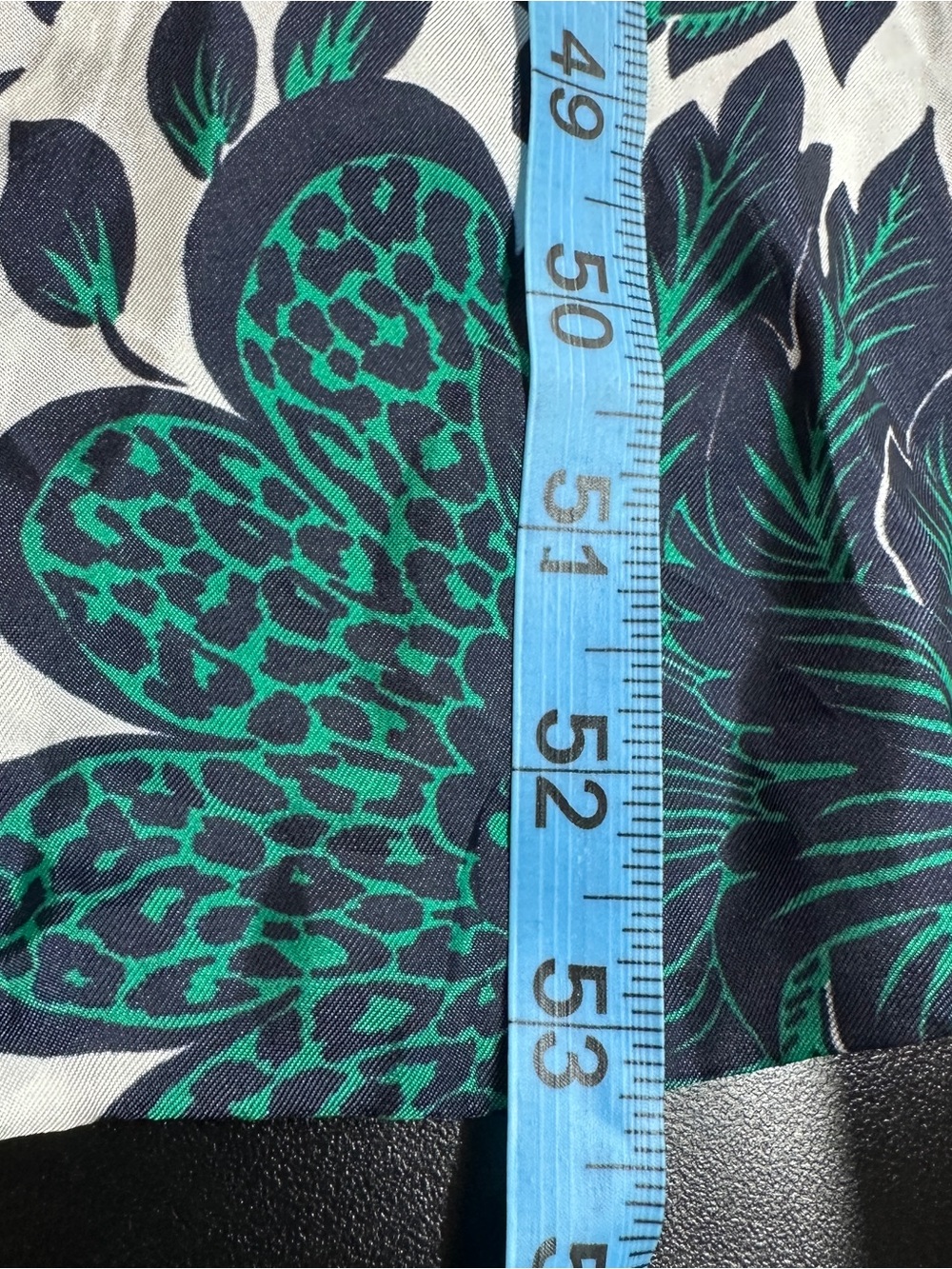 J. Crew Silky One Shoulder Ruffle Hem Dress Size 24 Emerald Navy Floral Formal - Picture 14 of 16